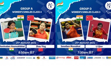 25th August schedule Table Tennis