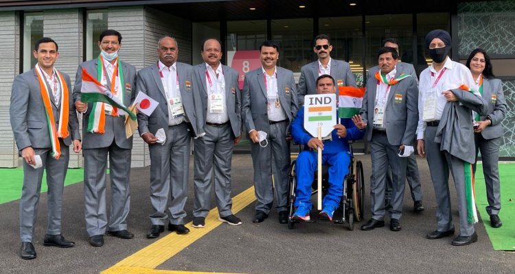 Paralympic India's Team Officials at Tokyo Paralympics