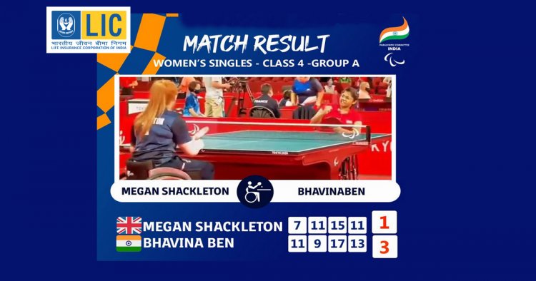 Bhavina Patel through to the knockout stages C4 Group A