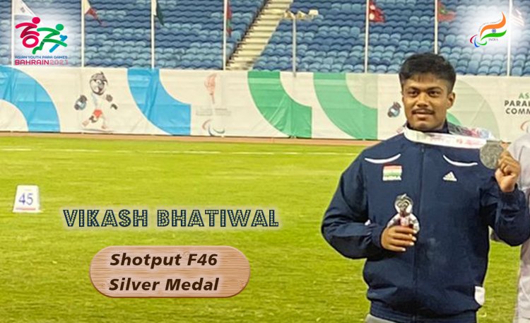 Vikash Bhatiwal wins a Silver Medal at Bahrain2021AYPG