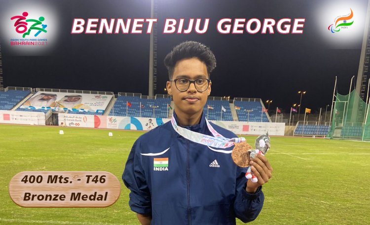 Bennet Biju George wins a #Bronze medal at bahrain2021aypg
