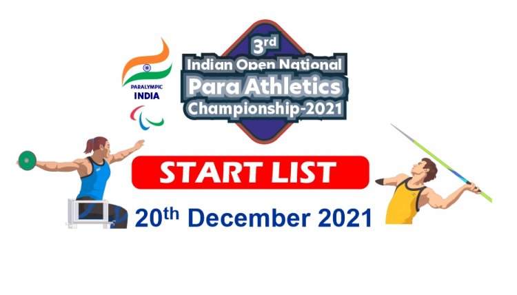 Start List IONPAC 20 December 2021