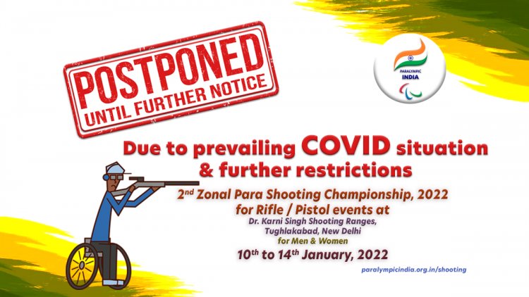 Postponed - 2nd Zonal Para Shooting Championship & National Selection Trial-1