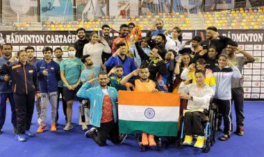 Doubles shuttler Raj Kumar shines with two Gold; Team India ends with 21 medals