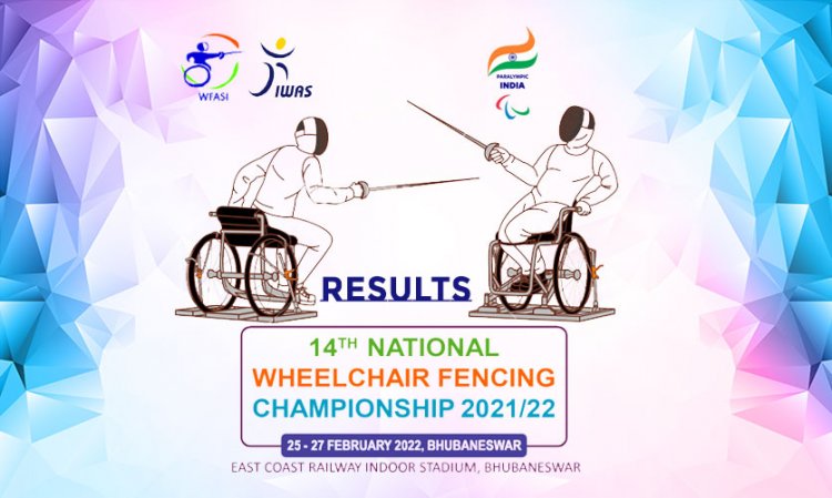 Results: 14th National Wheelchair Fencing Championship 2021-22 Bhubaneswar