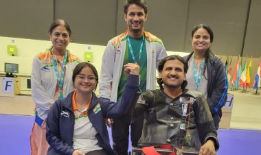 Lekhara, Ramakrishna clinch gold, Paris 2024 quotas in Chateauroux 2022 World Cup