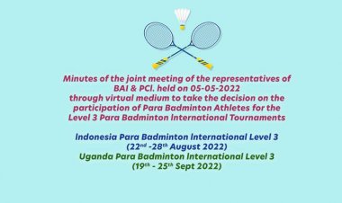 Minutes of the joint meeting of the representatives of BAI & PCl held on 05-05-2022