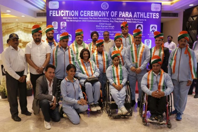 A warm send off ceremony to our para athletes for Birmingham CWG 2022.