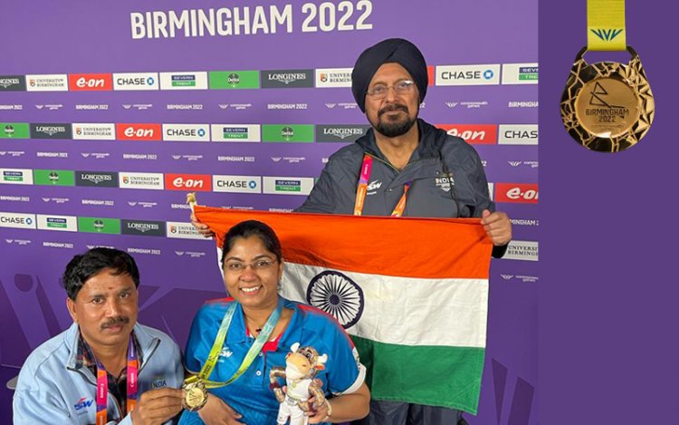 Congratulations to Paralympian Bhavina Patel won Gold Medal in Table Tennis at CWG 2022 Birmingham