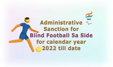 Blind Football 5a Side - Administrative Sanction 2022