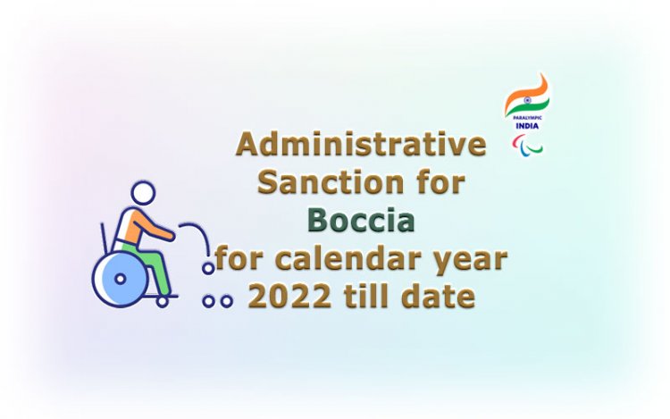 Boccia - Administrative Sanction 2022