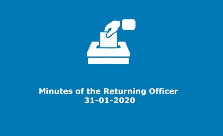 Minutes of the Returning Officer