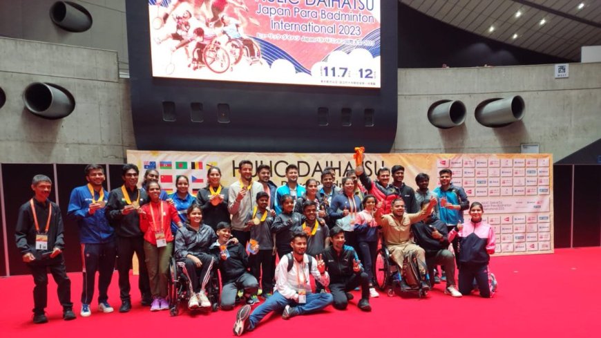 Congratulations Team India, Japan Para Badminton International Held at Tokyo, Japan from 07-12 November 2023.
